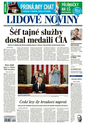 Obálka e-magazínu Lidové noviny 4.4.2019