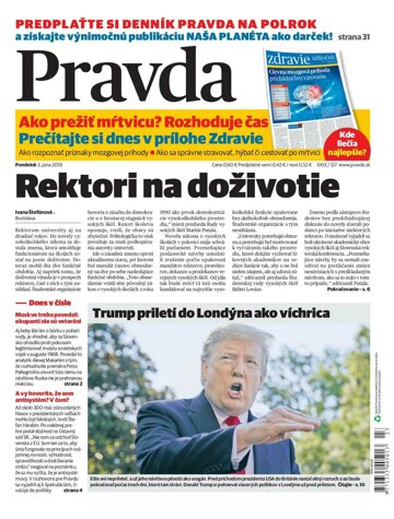 Obálka e-magazínu Pravda 3. 6. 2019