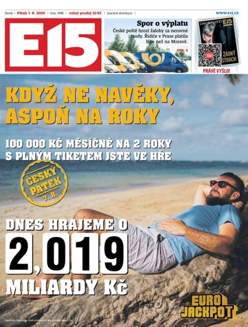 Obálka e-magazínu E15 7.8.2020