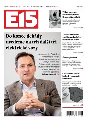 Obálka e-magazínu E15 1.11.2021