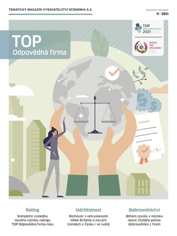 Obálka e-magazínu Ekonom 45 - 4.11.2021 TOP Odpovědná firma
