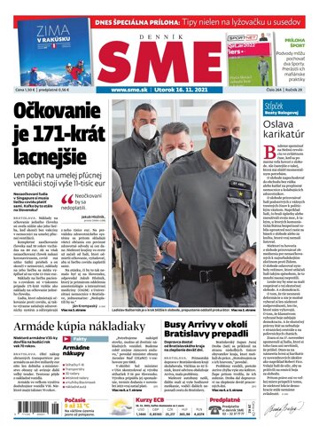 Obálka e-magazínu SME 16-11-2021