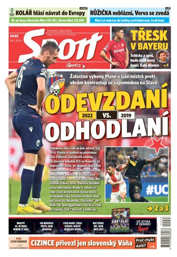 Obálka e-magazínu Sport 6.10.2022