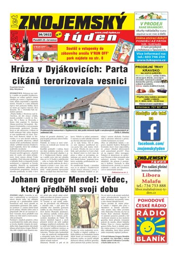 Obálka e-magazínu Znojemský týden 30/2022
