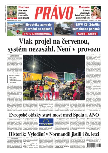 Obálka e-magazínu Deník Právo 7.6.2024