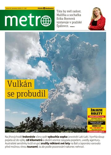 Obálka e-magazínu deník METRO 8.7.2025