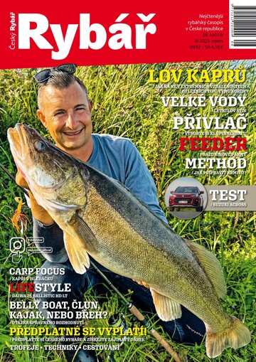 Obálka e-magazínu Český rybář 8/2025