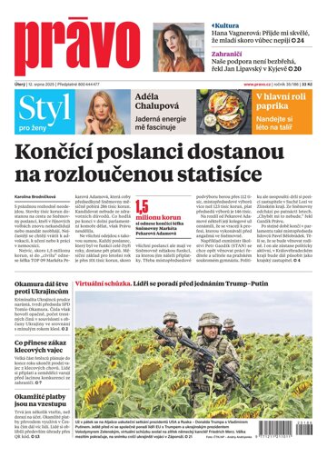 Obálka e-magazínu Deník Právo 12.8.2025