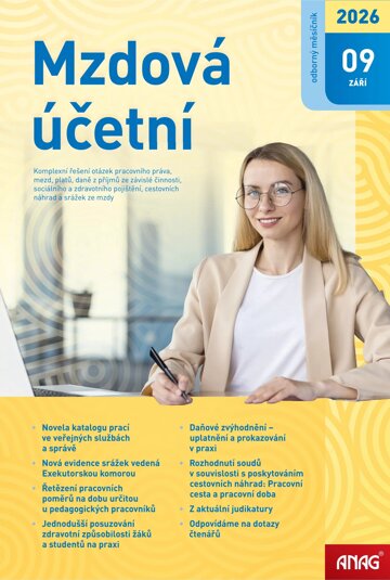 Obálka e-magazínu Mzdová účetní 2026 9/2026