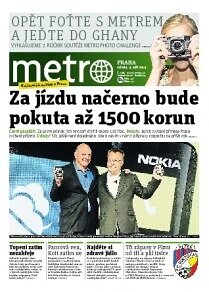 Obálka e-magazínu deník METRO 4.9.2013