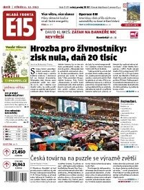 Obálka e-magazínu E15 11.12.2013