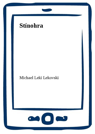 Obálka knihy Stínohra