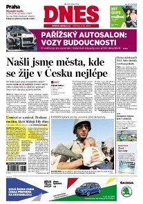 Obálka e-magazínu MF Dnes 3.10.2014