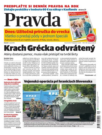 Obálka e-magazínu Pravda 14.7.2015