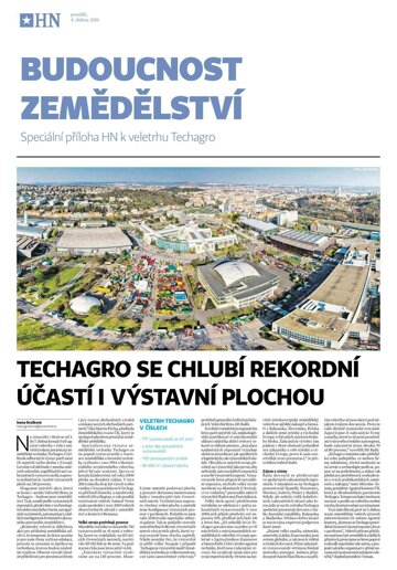 Obálka e-magazínu Hospodářské noviny - příloha 064 - 4.4.2016 příloha Budoucnost zemědělství