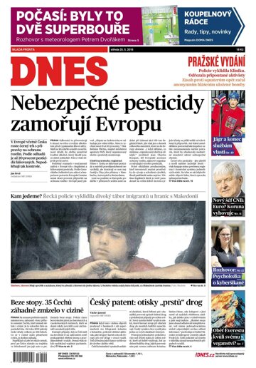 Obálka e-magazínu MF Dnes 25.5.2016