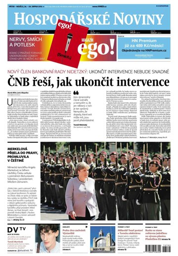 Obálka e-magazínu Hospodářské noviny 166 - 26.8.2016