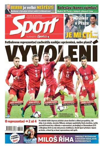 Obálka e-magazínu Sport 18.10.2018