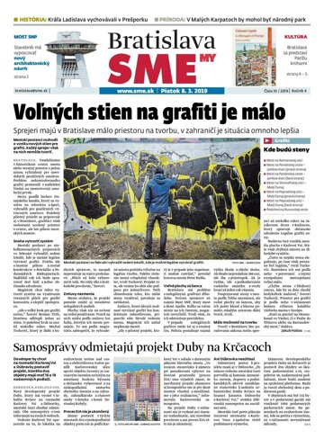 Obálka e-magazínu SME MY Bratislava 8/3/2019