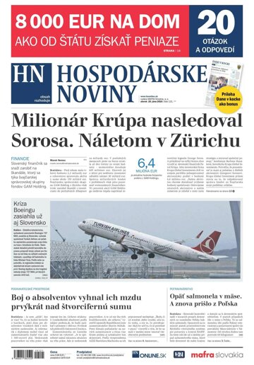 Obálka e-magazínu Hospodárske noviny 25.06.2019