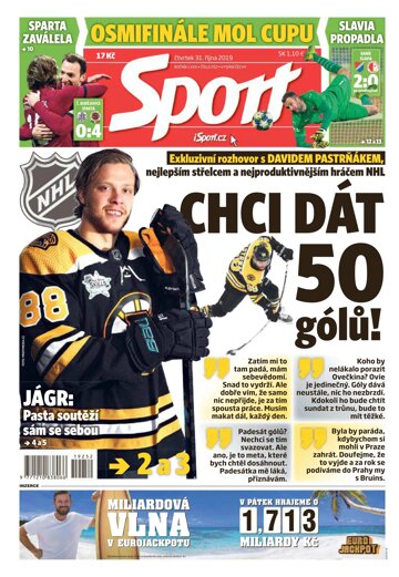Obálka e-magazínu Sport 31.10.2019