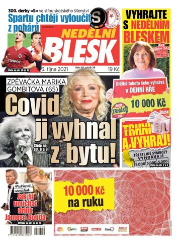 Obálka e-magazínu Nedělní Blesk 3.10.2021