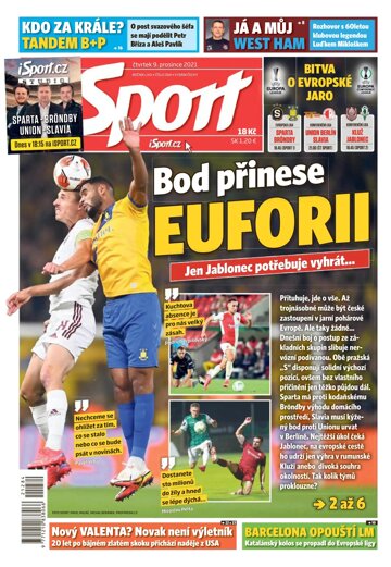 Obálka e-magazínu Sport 9.12.2021