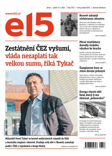 Obálka e-magazínu E15 17.2.2023