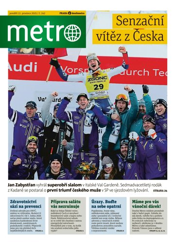 Obálka e-magazínu deník METRO 22.12.2025