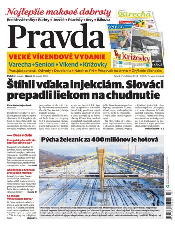 Obálka e-magazínu Pravda 23. 1. 2026