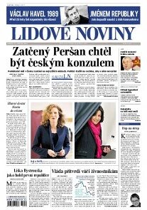 Obálka e-magazínu Lidové noviny 24.3.2014