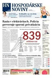 Obálka e-magazínu Hospodárske noviny 24.07.2014