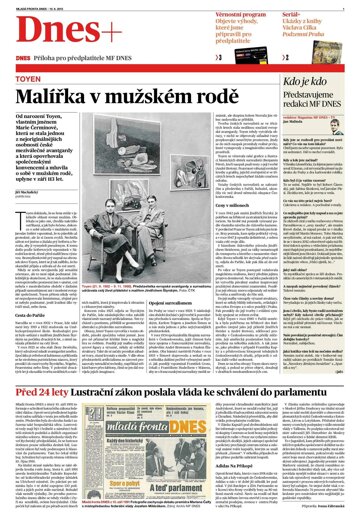 Obálka e-magazínu DNES+ Jižní Čechy - 10.9.2015