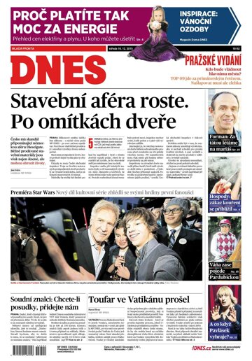 Obálka e-magazínu MF Dnes 16.12.2015