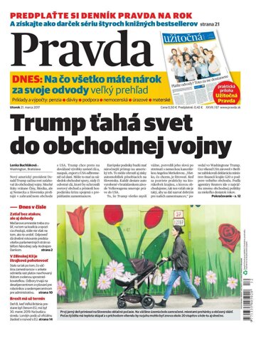 Obálka e-magazínu Pravda 21.3.2017
