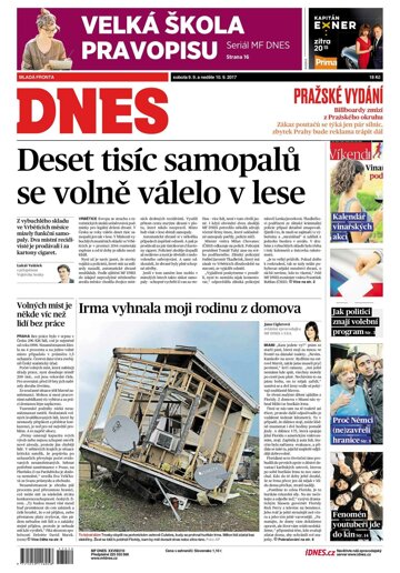 Obálka e-magazínu MF Dnes 9.9.2017