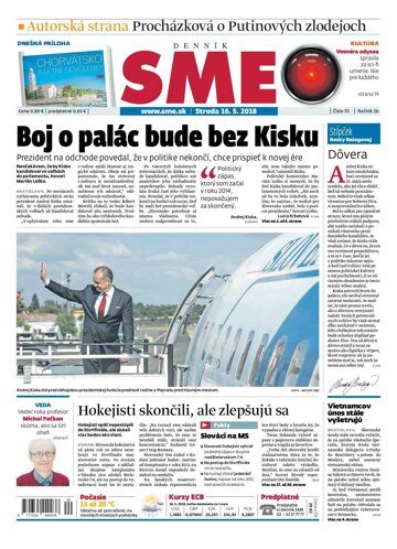 Obálka e-magazínu SME 16.5.2018