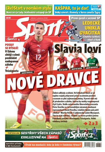 Obálka e-magazínu Sport 1.12.2018