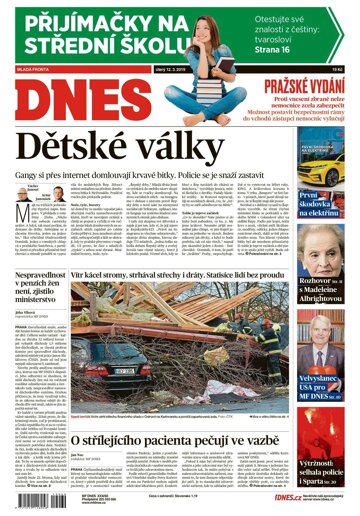 Obálka e-magazínu MF Dnes 12.3.2019