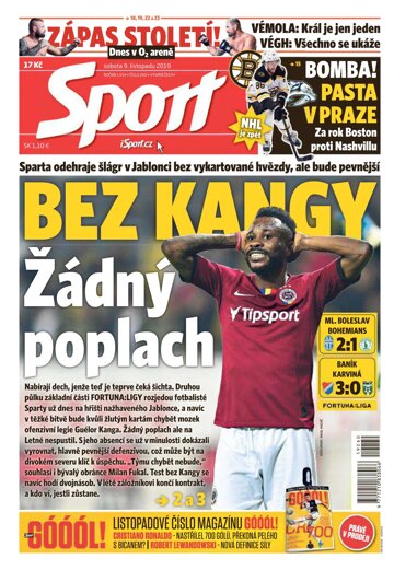 Obálka e-magazínu Sport 9.11.2019