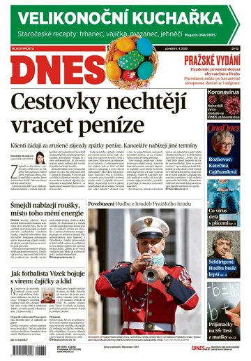 Obálka e-magazínu MF Dnes 6.4.2020