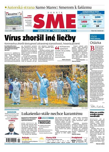 Obálka e-magazínu SME 4.5.2020