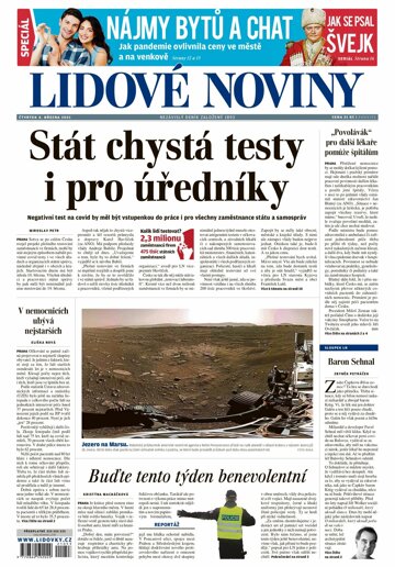 Obálka e-magazínu Lidové noviny 4.3.2021