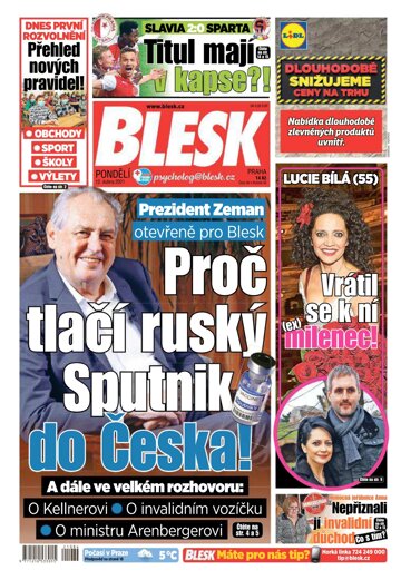 Obálka e-magazínu Blesk 12.4.2021