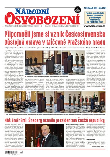 Obálka e-magazínu Národní Osvobození 23-24/2021