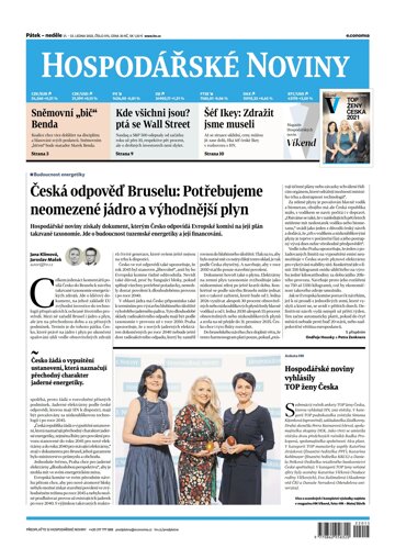 Obálka e-magazínu Hospodářské noviny 015 - 21.1.2022