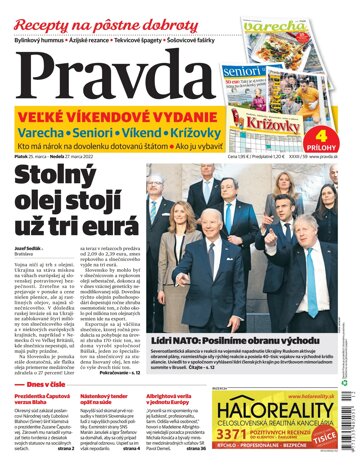 Obálka e-magazínu Pravda 25. 3. 2022