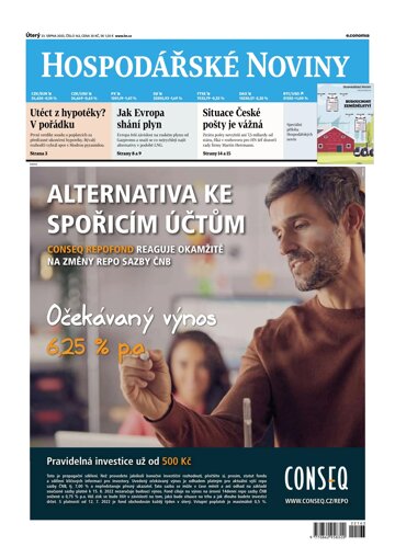 Obálka e-magazínu Hospodářské noviny 163 - 23.8.2022