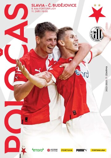 Obálka e-magazínu Poločas 23/2022č.07 Slavia - České Budějovice