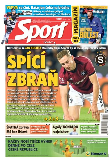 Obálka e-magazínu Sport 10.2.2023